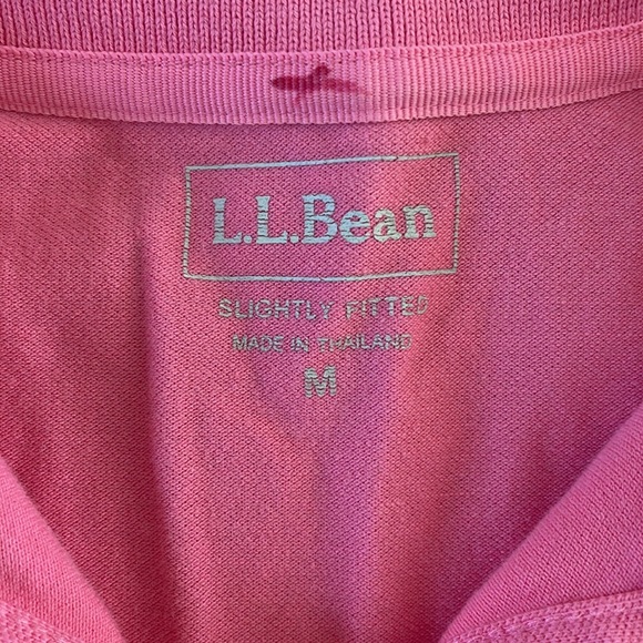 L.L. Bean Pink Half Button Down Sleeveless Shirt Top - Picture 4 of 10